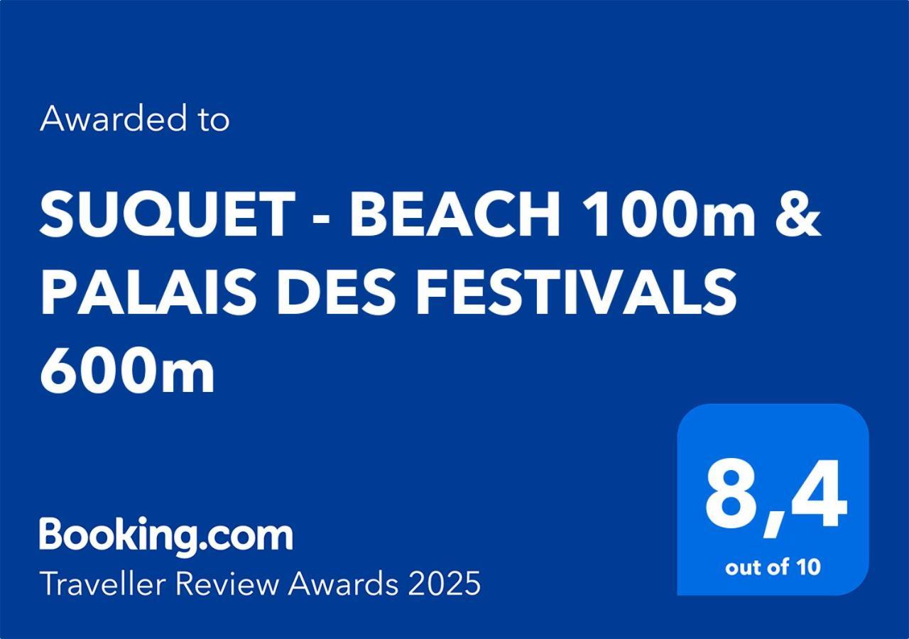 Suquet - Beach 100M & Palais Des Festivals 600M Cannes Bagian luar foto